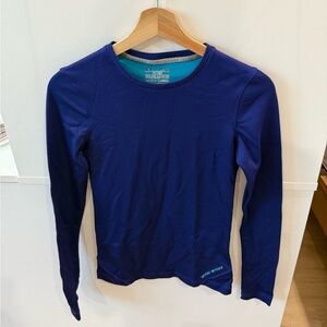Under Armour Teal and Navy Long Sleeve Top